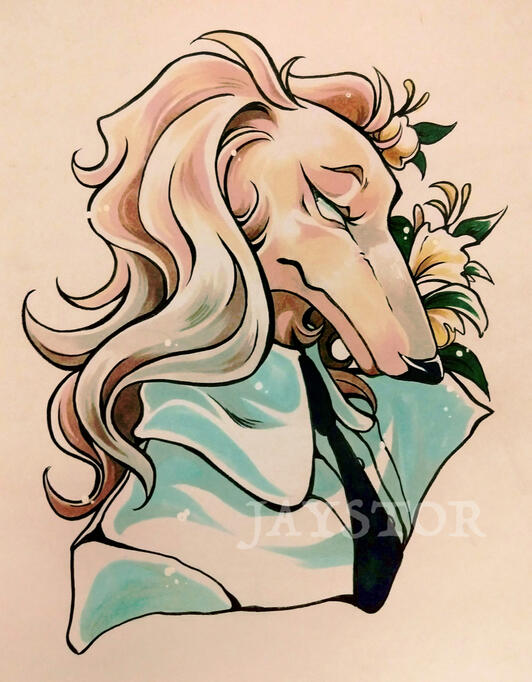 Ink and Copic marker Ink and Copic marker